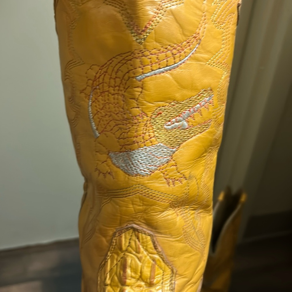 Western Boots Vaquero Caiman Leather